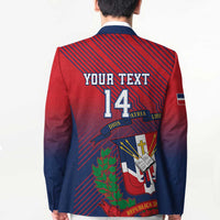 Dominican Republic 2026 Baseball Custom Blazer Coat Of Arms Gradient Style - Wonder Print Shop