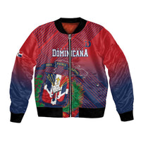 Dominican Republic 2026 Baseball Custom Bomber Jacket Coat Of Arms Gradient Style - Wonder Print Shop