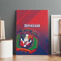 Dominican Republic 2026 Baseball Canvas Wall Art Coat Of Arms Gradient Style - Wonder Print Shop