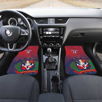 Dominican Republic 2026 Baseball Custom Car Mats Coat Of Arms Gradient Style - Wonder Print Shop