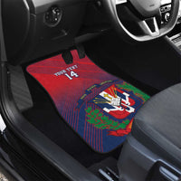 Dominican Republic 2026 Baseball Custom Car Mats Coat Of Arms Gradient Style - Wonder Print Shop