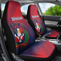 Dominican Republic 2026 Baseball Car Seat Cover Coat Of Arms Gradient Style - Wonder Print Shop