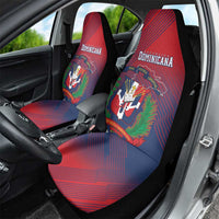Dominican Republic 2026 Baseball Car Seat Cover Coat Of Arms Gradient Style - Wonder Print Shop