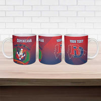 Dominican Republic 2026 Baseball Custom Ceramic Mug Coat Of Arms Gradient Style - Wonder Print Shop