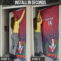 Dominican Republic 2026 Baseball Custom Door Cover Coat Of Arms Gradient Style - Wonder Print Shop