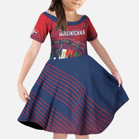 Dominican Republic 2026 Baseball Custom Family Matching Mermaid Dress and Hawaiian Shirt Coat Of Arms Gradient Style - Wonder Print Shop