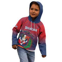 Dominican Republic 2026 Baseball Custom Kid Hoodie Coat Of Arms Gradient Style - Wonder Print Shop
