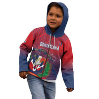 Dominican Republic 2026 Baseball Custom Kid Hoodie Coat Of Arms Gradient Style - Wonder Print Shop