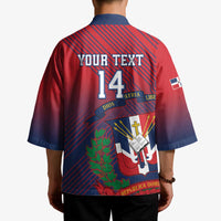 Dominican Republic 2026 Baseball Custom Kimono Coat Of Arms Gradient Style - Wonder Print Shop
