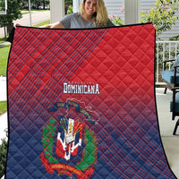 Dominican Republic 2026 Baseball Quilt Coat Of Arms Gradient Style - Wonder Print Shop