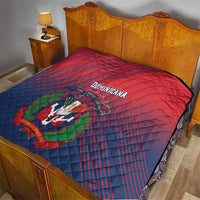 Dominican Republic 2026 Baseball Quilt Coat Of Arms Gradient Style - Wonder Print Shop