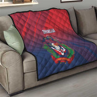 Dominican Republic 2026 Baseball Quilt Coat Of Arms Gradient Style - Wonder Print Shop