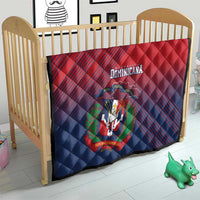 Dominican Republic 2026 Baseball Quilt Coat Of Arms Gradient Style - Wonder Print Shop