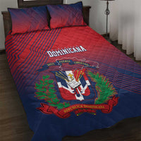 Dominican Republic 2026 Baseball Quilt Bed Set Coat Of Arms Gradient Style - Wonder Print Shop