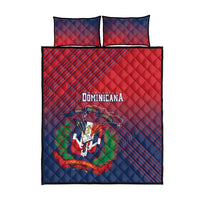 Dominican Republic 2026 Baseball Quilt Bed Set Coat Of Arms Gradient Style - Wonder Print Shop