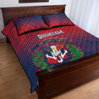 Dominican Republic 2026 Baseball Quilt Bed Set Coat Of Arms Gradient Style - Wonder Print Shop