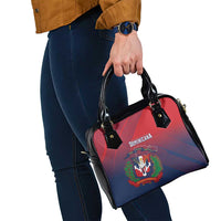 Dominican Republic 2026 Baseball Shoulder Handbag Coat Of Arms Gradient Style - Wonder Print Shop