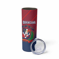 Dominican Republic 2026 Baseball Custom Skinny Tumbler Coat Of Arms Gradient Style - Wonder Print Shop