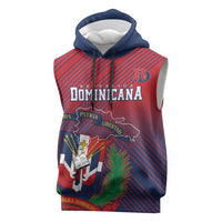 Dominican Republic 2026 Baseball Custom Sleeveless Hoodie Coat Of Arms Gradient Style - Wonder Print Shop