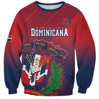 Dominican Republic 2026 Baseball Custom Sweatshirt Coat Of Arms Gradient Style - Wonder Print Shop