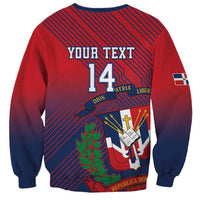 Dominican Republic 2026 Baseball Custom Sweatshirt Coat Of Arms Gradient Style - Wonder Print Shop