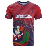Dominican Republic 2026 Baseball Custom T Shirt Coat Of Arms Gradient Style - Wonder Print Shop