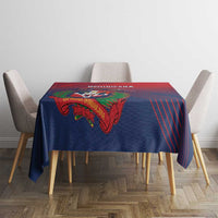 Dominican Republic 2026 Baseball Tablecloth Coat Of Arms Gradient Style - Wonder Print Shop