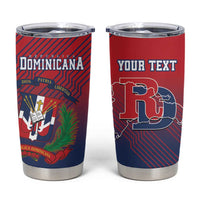 Dominican Republic 2026 Baseball Custom Tumbler Cup Coat Of Arms Gradient Style - Wonder Print Shop