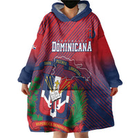 Dominican Republic 2026 Baseball Custom Wearable Blanket Hoodie Coat Of Arms Gradient Style - Wonder Print Shop
