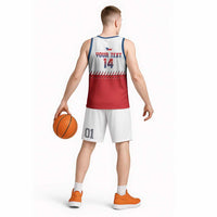 Czech Republic 2026 Baseball Custom Basketball Jersey Come On Cesko Flag Style - Wonder Print Shop