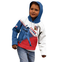Czech Republic 2026 Baseball Custom Kid Hoodie Come On Cesko Flag Style - Wonder Print Shop