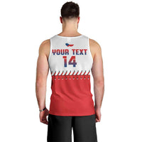 Czech Republic 2026 Baseball Custom Men Tank Top Come On Cesko Flag Style - Wonder Print Shop