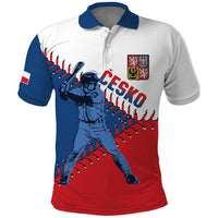 Czech Republic 2026 Baseball Custom Polo Shirt Come On Cesko Flag Style - Wonder Print Shop