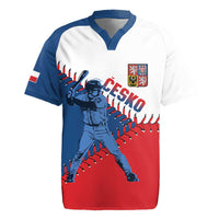 Czech Republic 2026 Baseball Custom Rugby Jersey Come On Cesko Flag Style - Wonder Print Shop