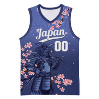 Japan 2026 Baseball Custom Basketball Jersey Come On Samurai Sakura Pattern - Wonder Print Shop