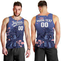 Japan 2026 Baseball Custom Men Tank Top Come On Samurai Sakura Pattern - Wonder Print Shop