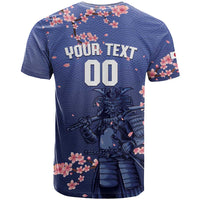 Japan 2026 Baseball Custom T Shirt Come On Samurai Sakura Pattern - Wonder Print Shop