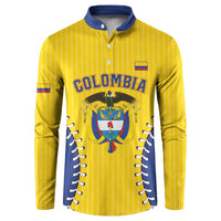 Colombia 2026 Baseball Custom Button Sweatshirt Go Champions Sporty Style - Wonder Print Shop