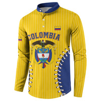 Colombia 2026 Baseball Custom Button Sweatshirt Go Champions Sporty Style - Wonder Print Shop