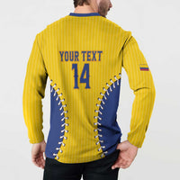 Colombia 2026 Baseball Custom Button Sweatshirt Go Champions Sporty Style - Wonder Print Shop