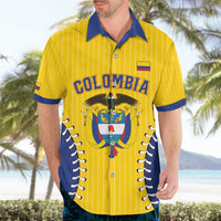 Colombia 2026 Baseball Custom Hawaiian Shirt Go Champions Sporty Style - Wonder Print Shop