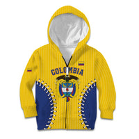 Colombia 2026 Baseball Custom Kid Hoodie Go Champions Sporty Style - Wonder Print Shop