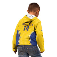 Colombia 2026 Baseball Custom Kid Hoodie Go Champions Sporty Style - Wonder Print Shop