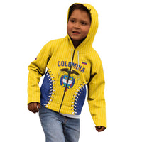Colombia 2026 Baseball Custom Kid Hoodie Go Champions Sporty Style - Wonder Print Shop