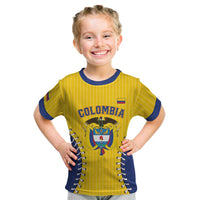 Colombia 2026 Baseball Custom Kid T Shirt Go Champions Sporty Style - Wonder Print Shop