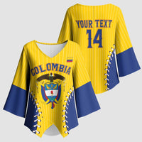 Colombia 2026 Baseball Custom Kimono Sleeve Blouse Go Champions Sporty Style - Wonder Print Shop
