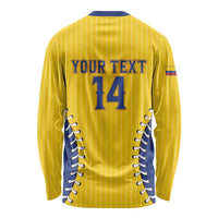 Colombia 2026 Baseball Custom Long Sleeve Shirt Go Champions Sporty Style - Wonder Print Shop