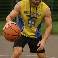 Colombia 2026 Baseball Custom Sleeveless Hoodie Go Champions Sporty Style - Wonder Print Shop