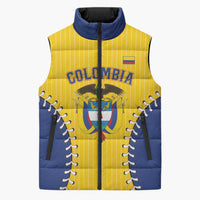 Colombia 2026 Baseball Custom Sleeveless Puffer Jacket Go Champions Sporty Style - Wonder Print Shop