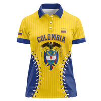Colombia 2026 Baseball Custom Women Polo Shirt Go Champions Sporty Style - Wonder Print Shop